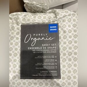 Purely Organic Queen Sheet Set - 6 pieces